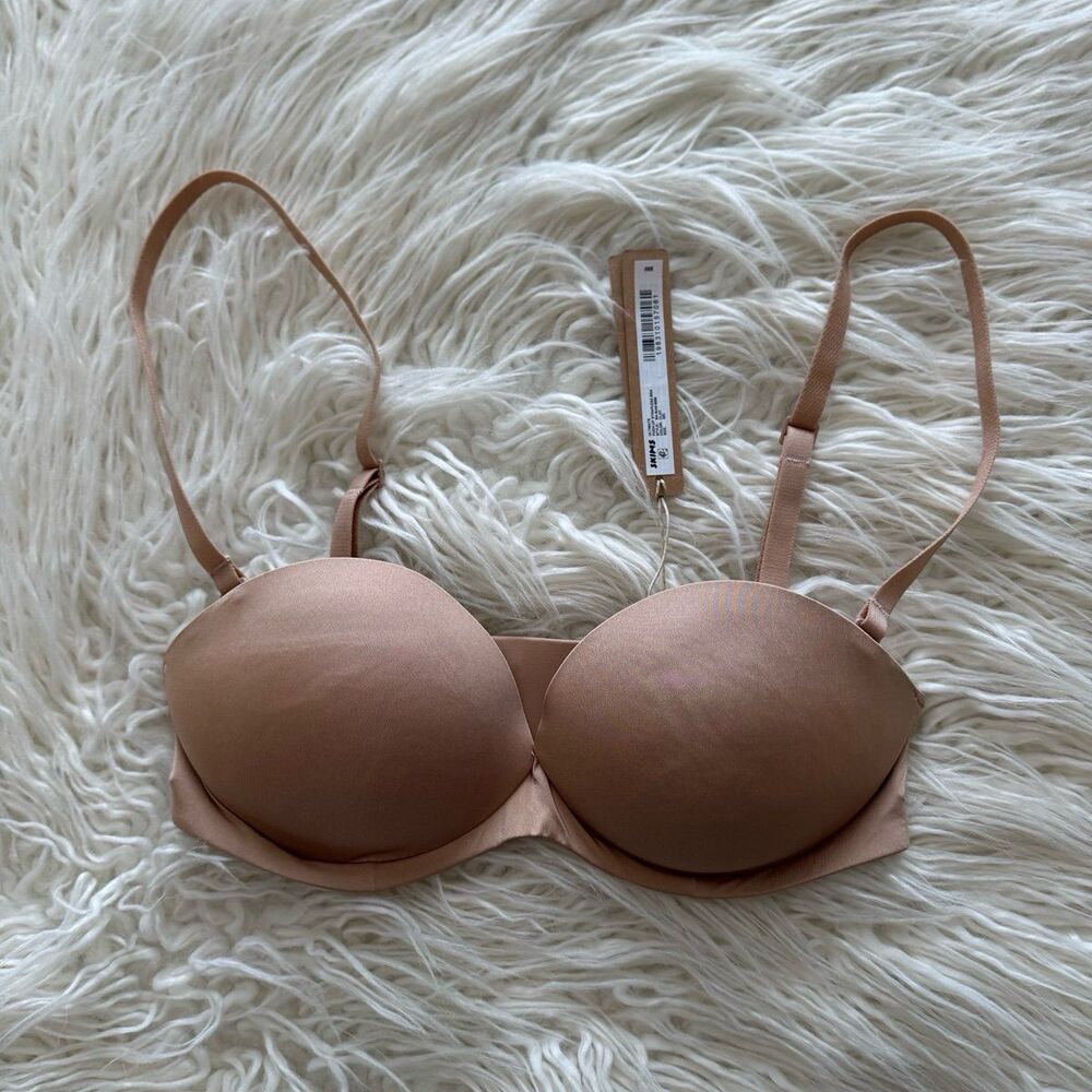 SKIMS Nude Toned Padded Bra